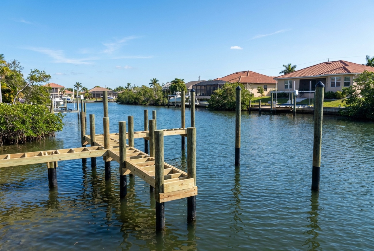New pilings & framing — Fort Myers, FL