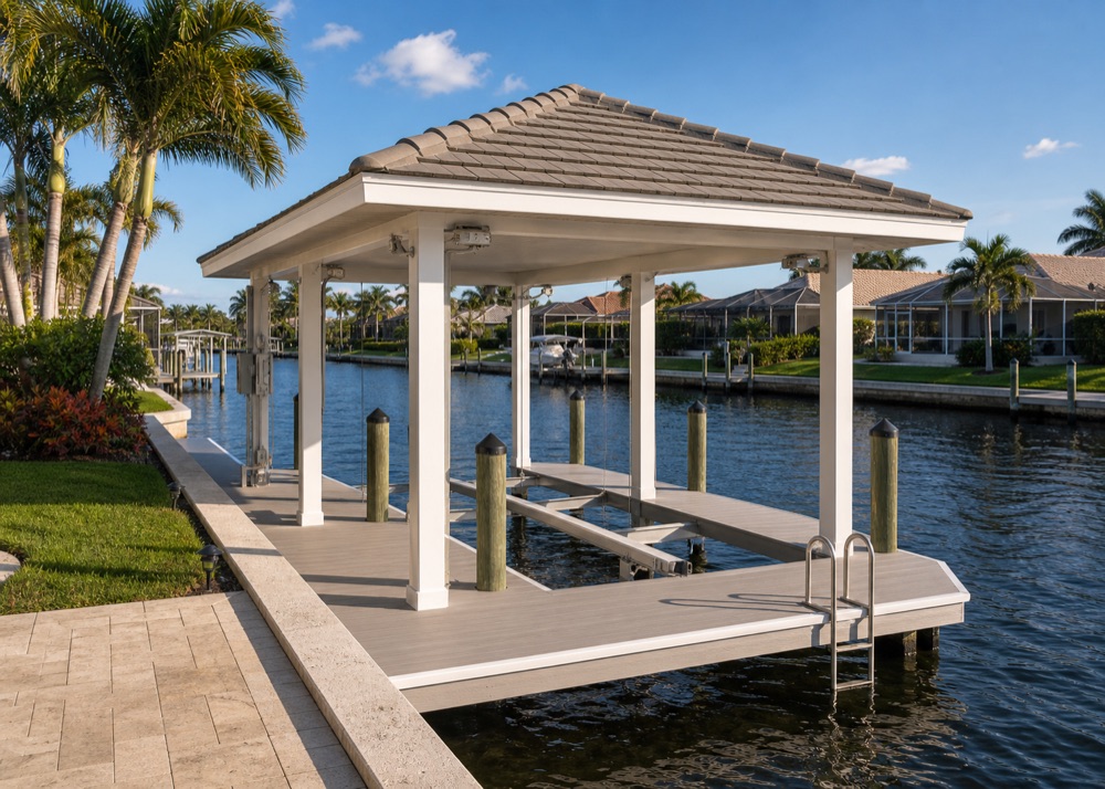 Adding Power, Water, and Lights to a Boathouse