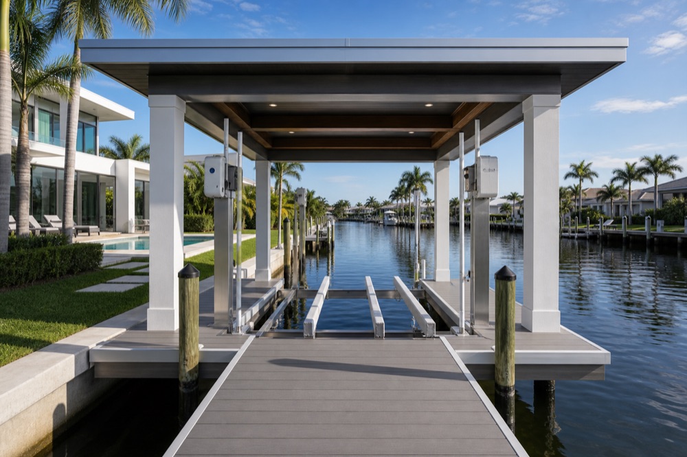 Boathouses in Southwest Florida — Florida Lifts & Docks