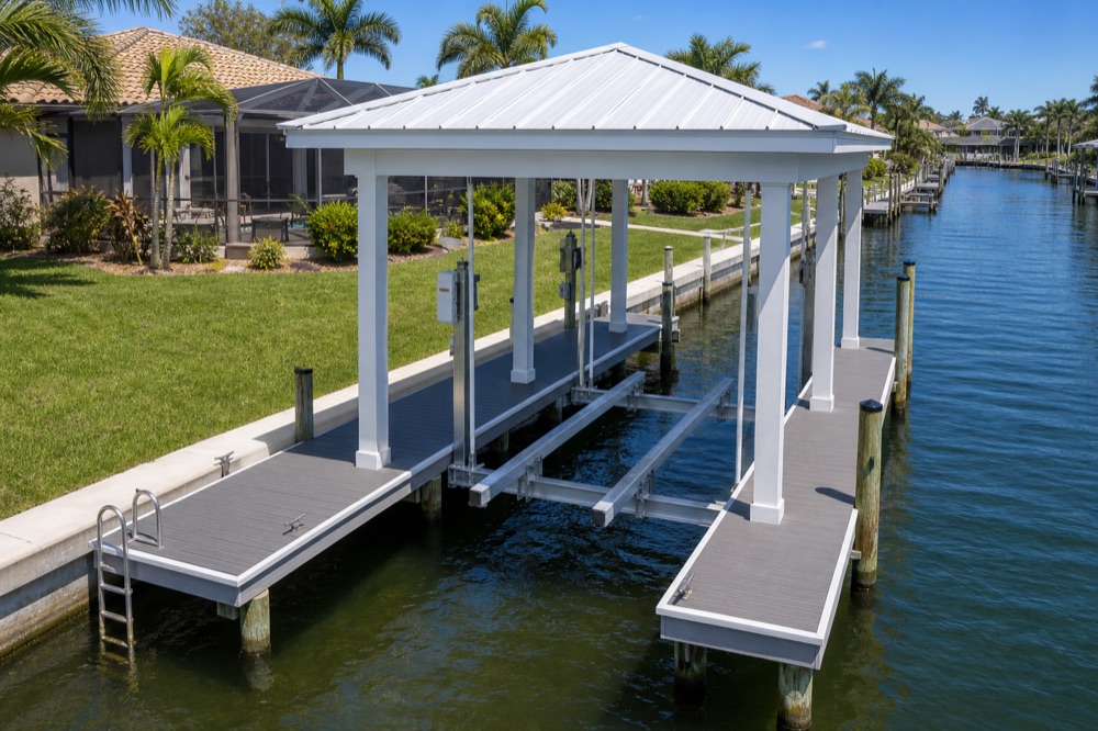 Boathouses in Southwest Florida — Florida Lifts & Docks