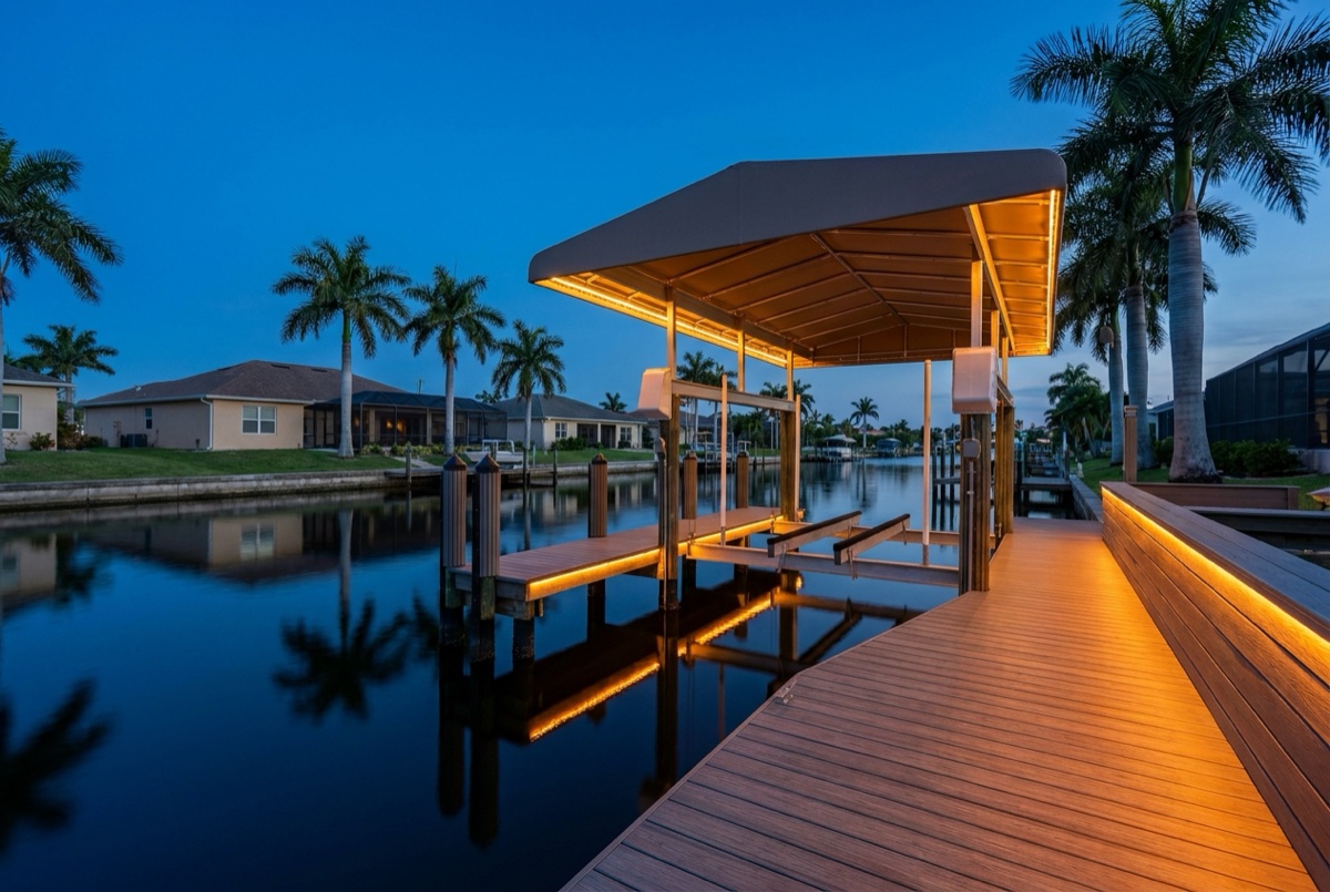 Dock Lighting in Southwest Florida — Florida Lifts & Docks