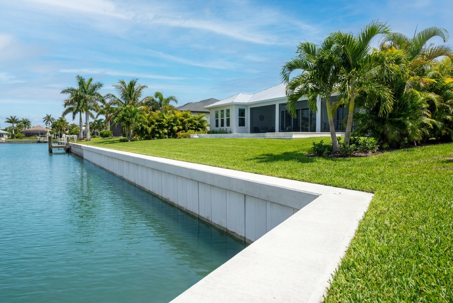 Seawalls in Southwest Florida by Florida Lifts & Docks