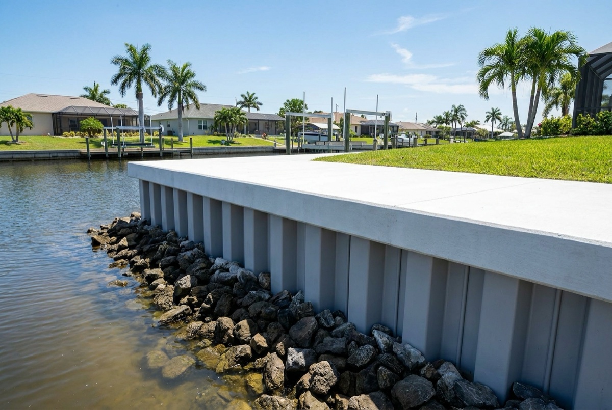 Seawalls in Southwest Florida — Florida Lifts & Docks