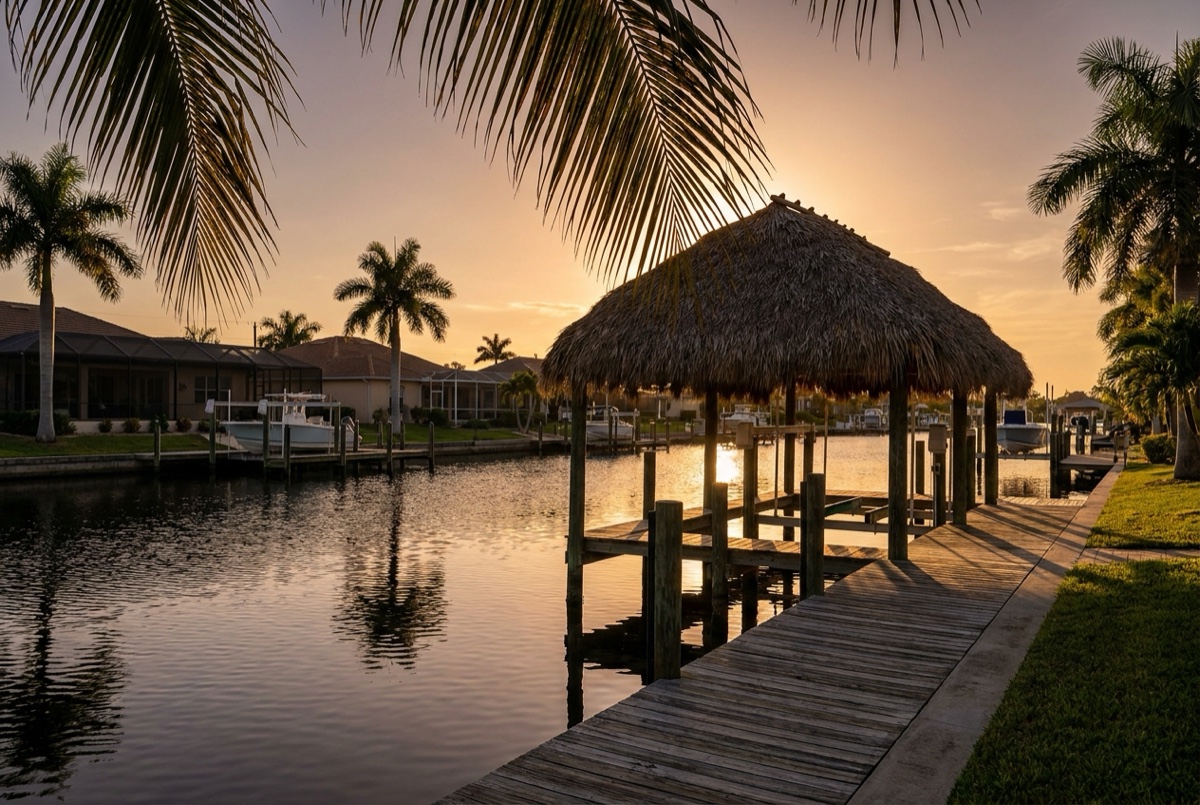Tiki Huts in Southwest Florida — Florida Lifts & Docks