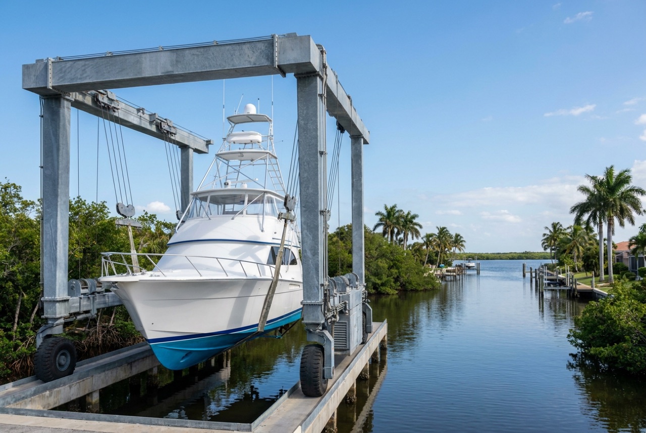 Boat Lifts in Bonita Springs, FL — Florida Lifts & Docks