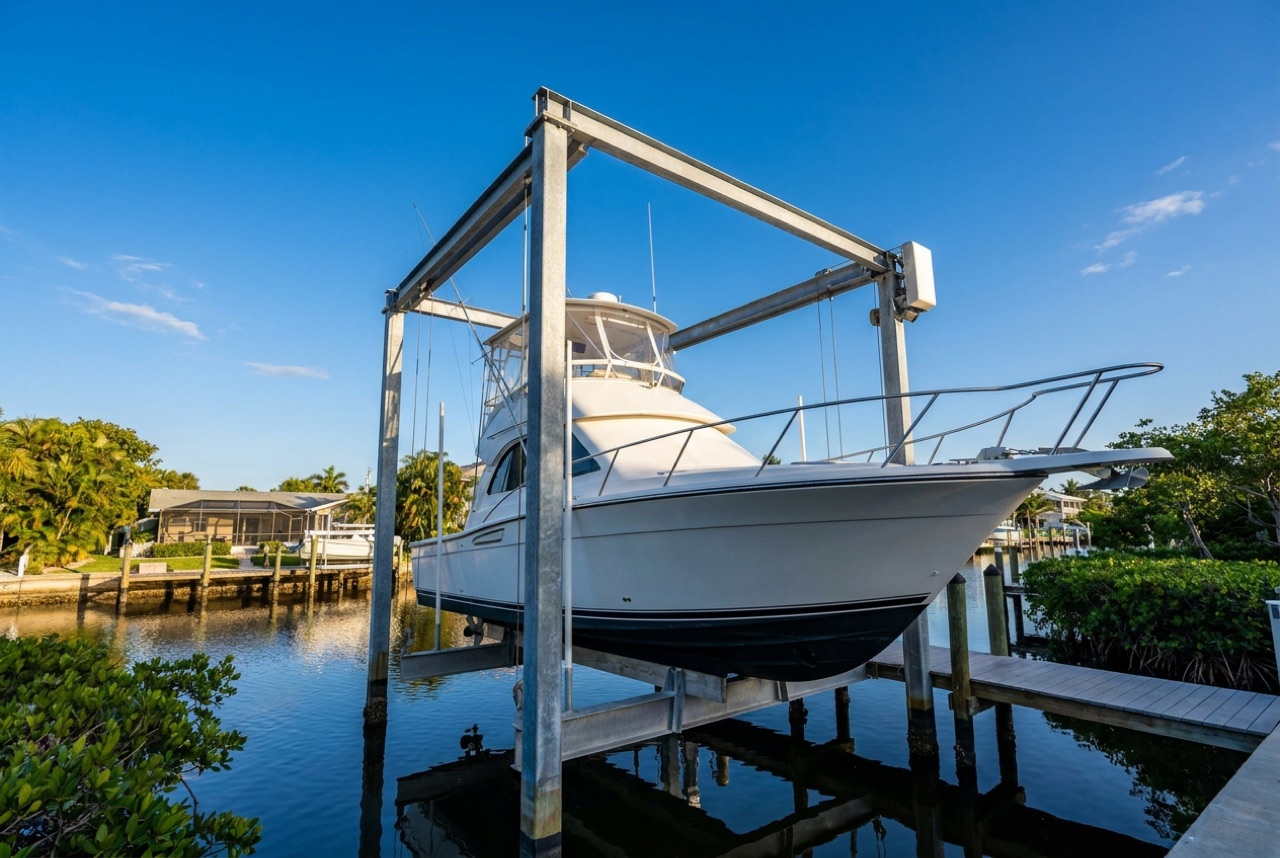Boat Lifts in Fort Myers Beach, FL — Florida Lifts & Docks
