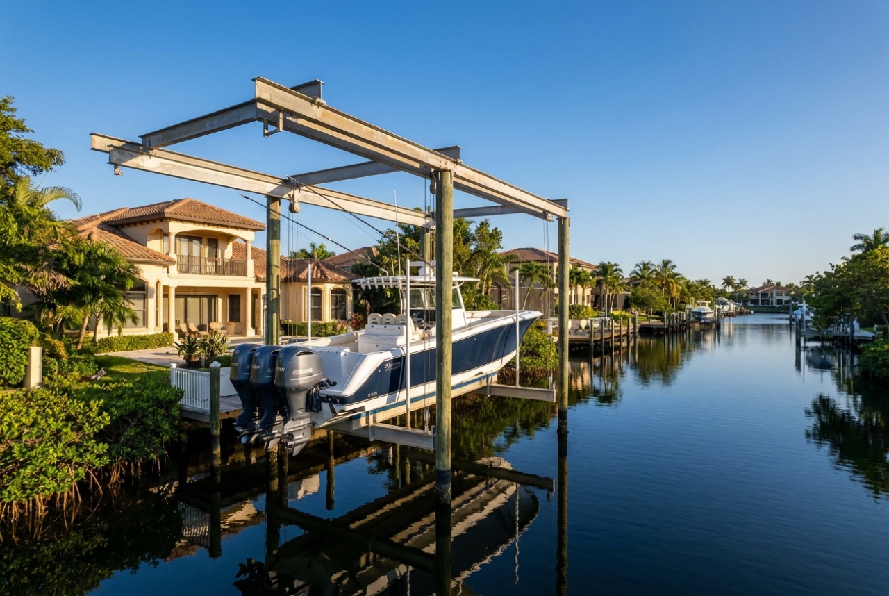Boat Lifts in Marco Island, FL — Florida Lifts & Docks