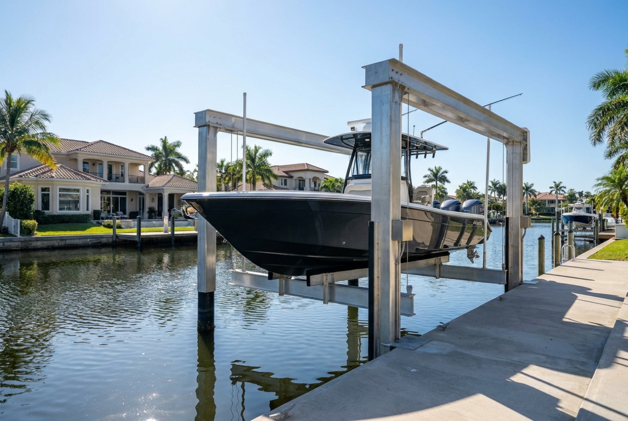 Boat Lifts in Naples, FL — Florida Lifts & Docks
