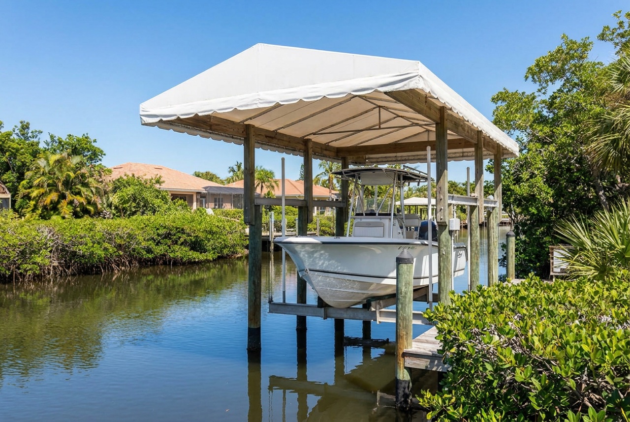 Boat Lifts in Sanibel Island, FL — Florida Lifts & Docks