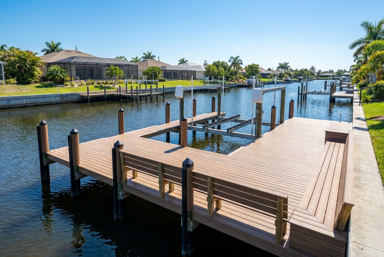 Custom Docks in Cape Coral, FL — Florida Lifts & Docks