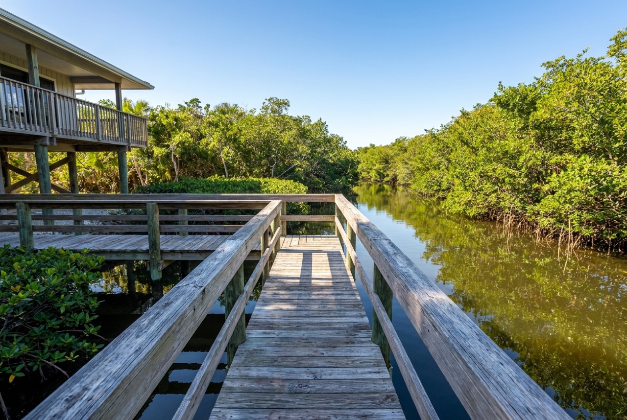 Custom Docks in Sanibel Island, FL — Florida Lifts & Docks