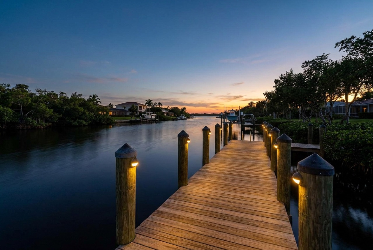 Dock Lighting in Fort Myers, FL — Florida Lifts & Docks