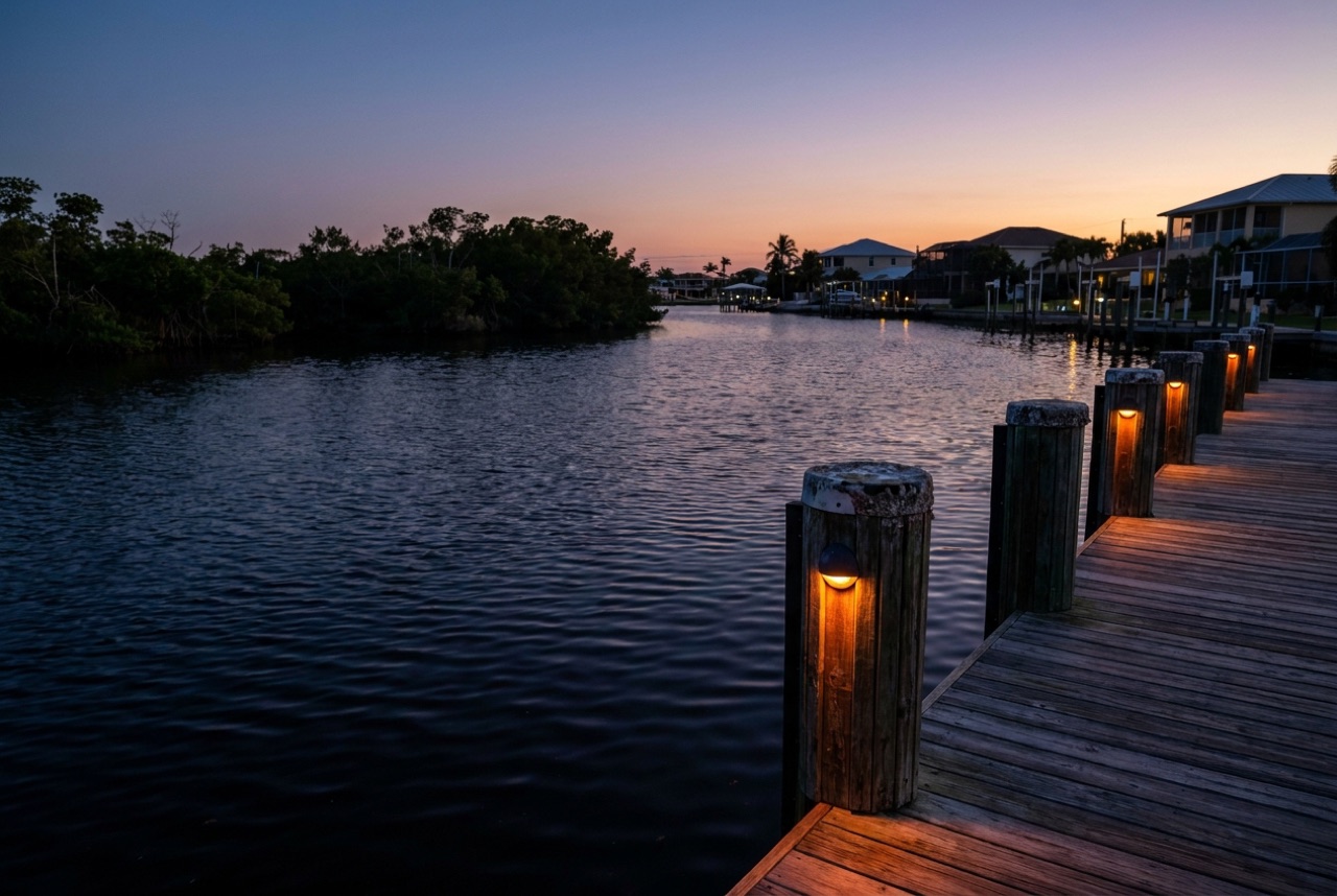Dock Lighting in Fort Myers Beach, FL — Florida Lifts & Docks