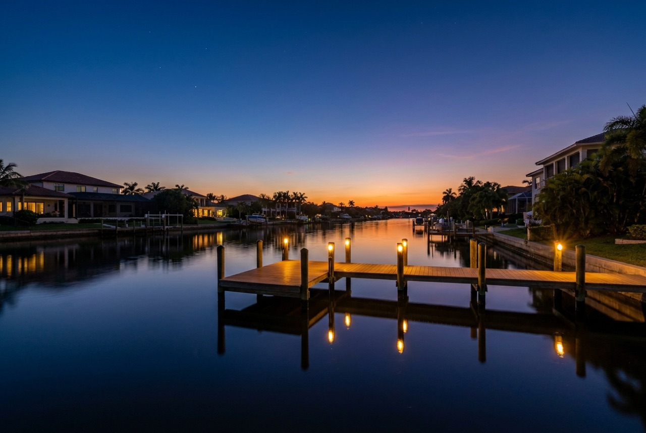 Dock Lighting in Marco Island, FL — Florida Lifts & Docks