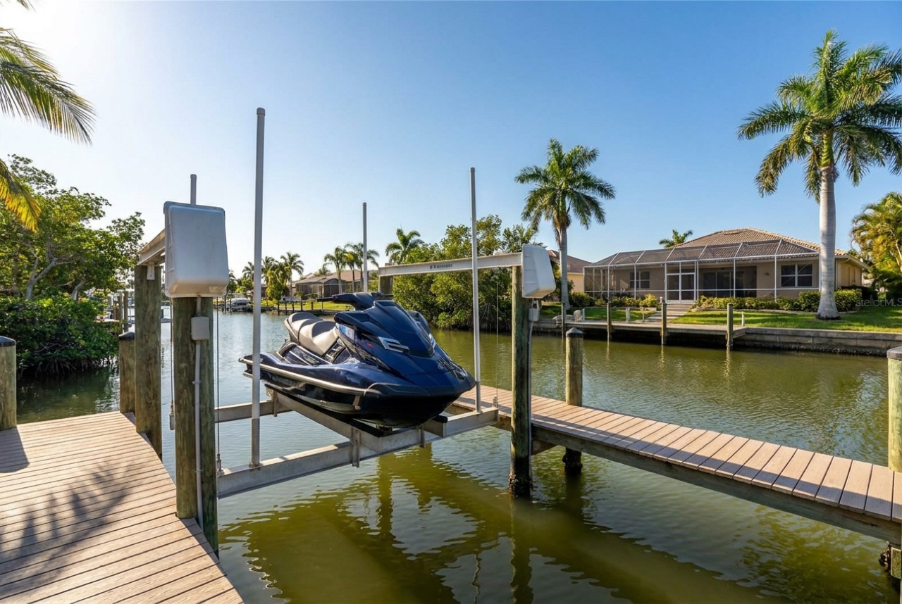 Jet Ski Lifts on the Imperial River and Estero Bay frontage in Bonita Springs by Florida Lifts & Docks