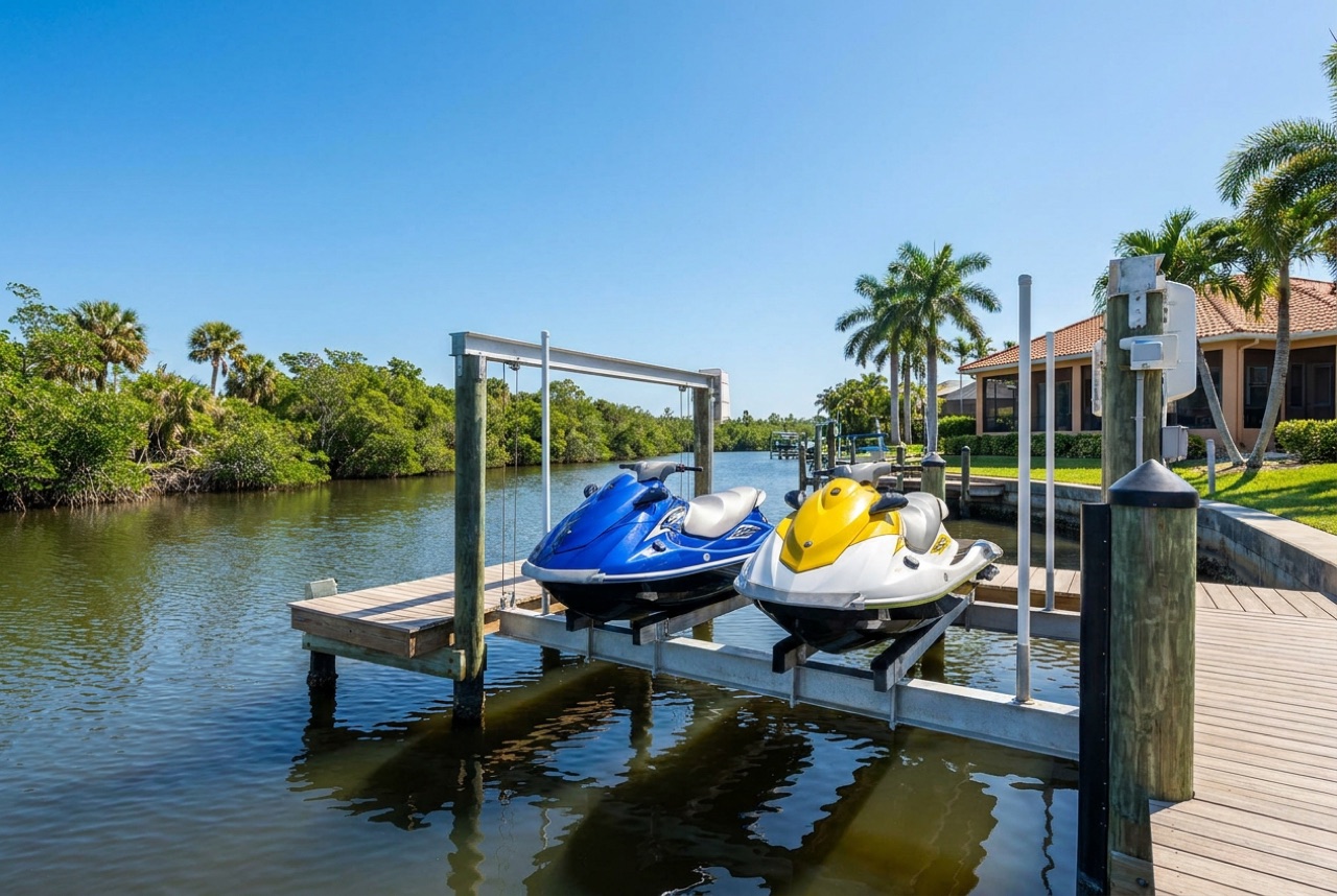 Jet Ski Lifts in Bonita Springs, FL — Florida Lifts & Docks