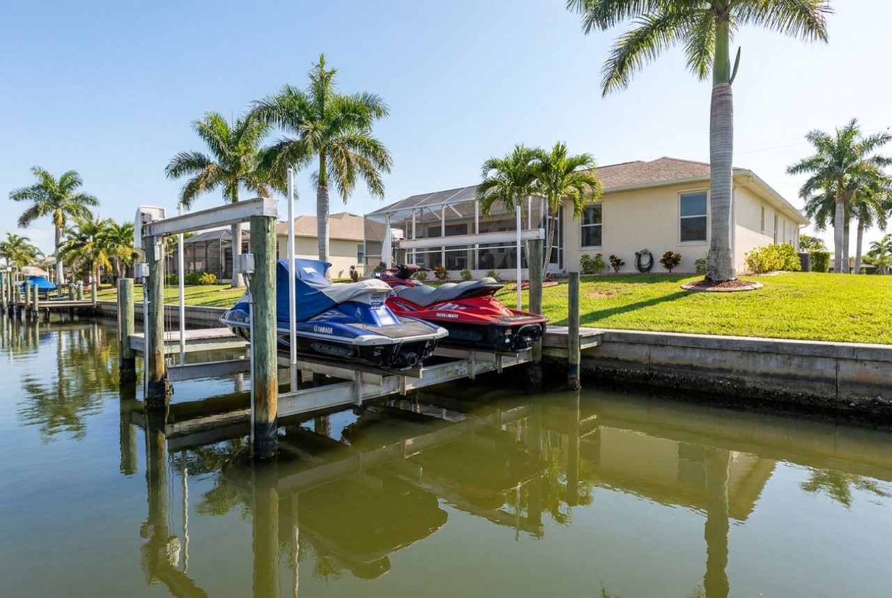Jet Ski Lifts in Cape Coral, FL — Florida Lifts & Docks