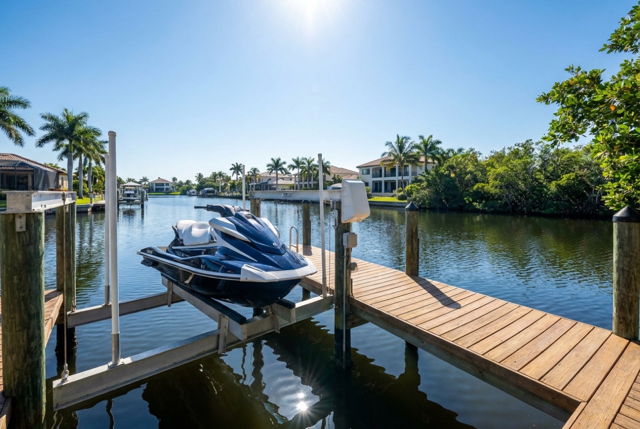 Jet Ski Lifts in Marco Island, FL — Florida Lifts & Docks