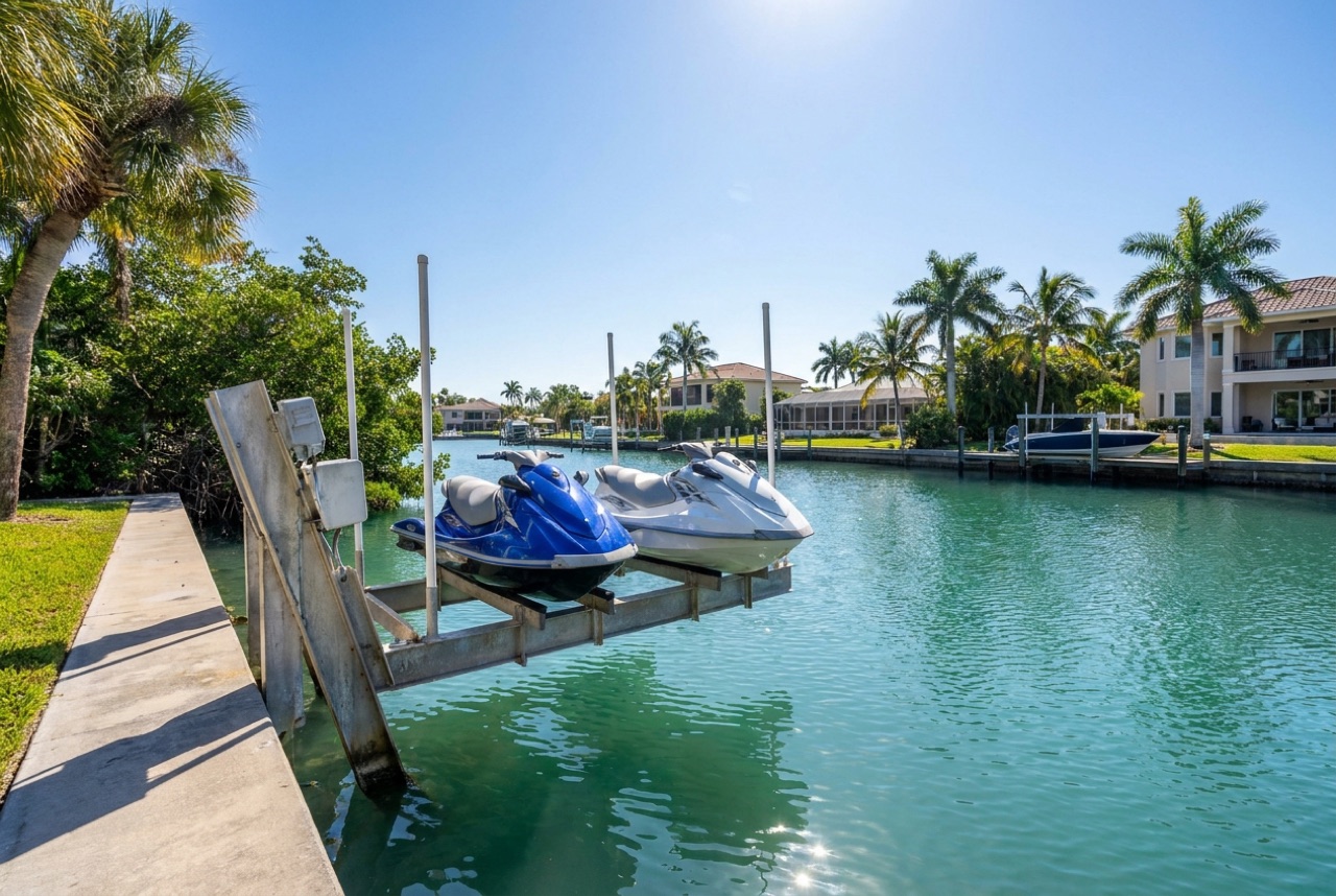 Jet Ski Lifts in Marco Island, FL — Florida Lifts & Docks