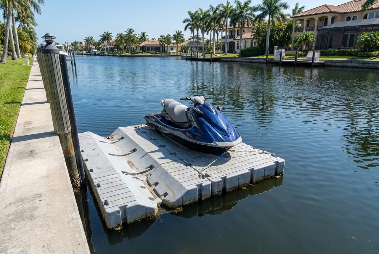 Jet Ski Lifts in Marco Island, FL — Florida Lifts & Docks