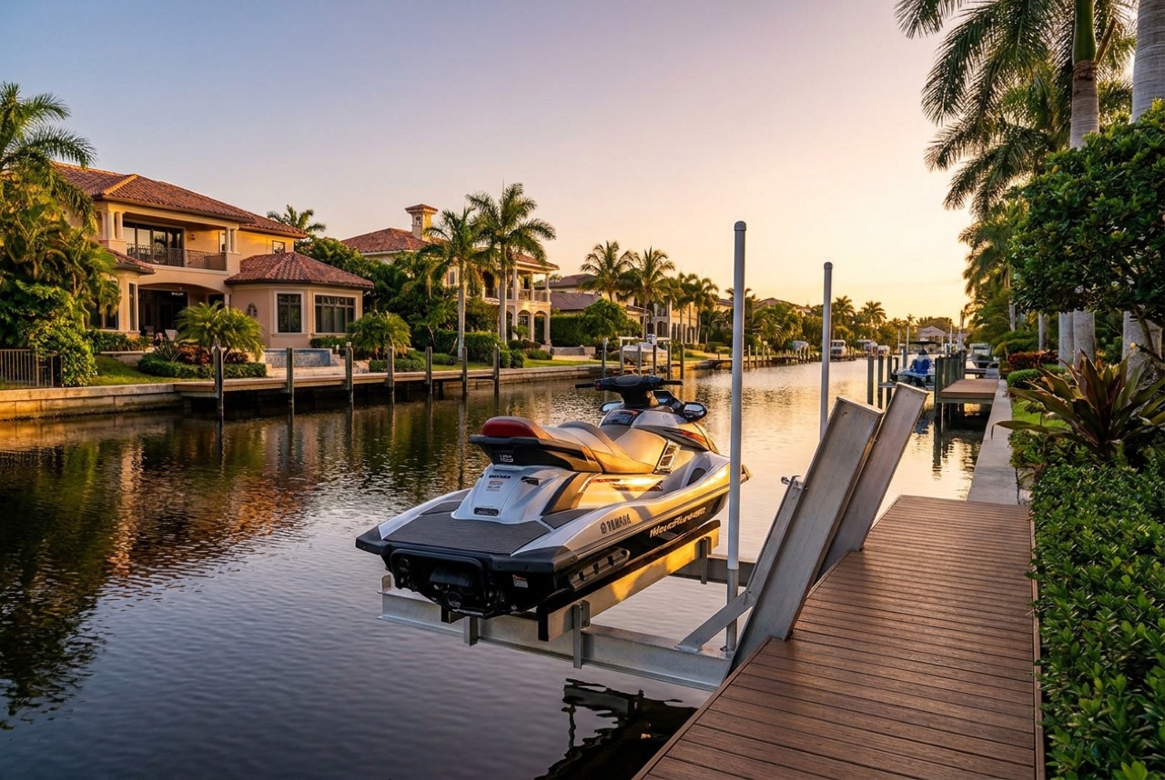 Jet Ski Lifts in Naples, FL — Florida Lifts & Docks