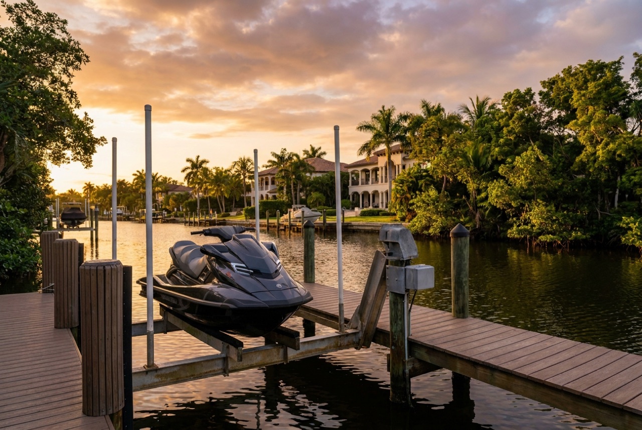 Jet Ski Lifts in Port Royal, FL — Florida Lifts & Docks