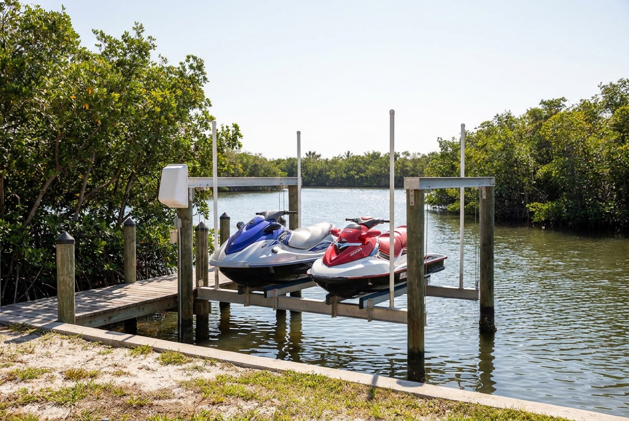 Jet Ski Lifts in Sanibel Island, FL — Florida Lifts & Docks