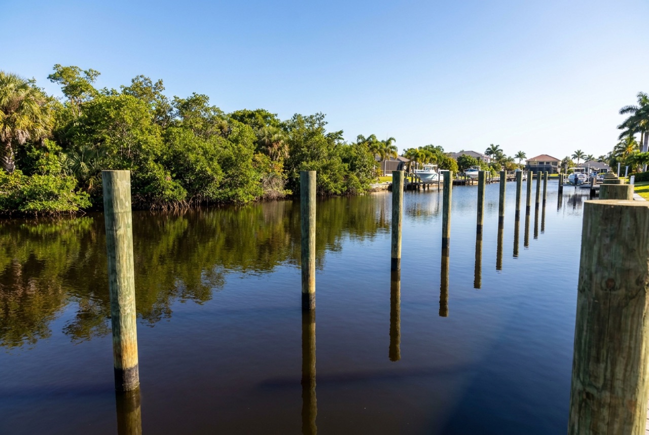 Pilings in Bonita Springs, FL — Florida Lifts & Docks