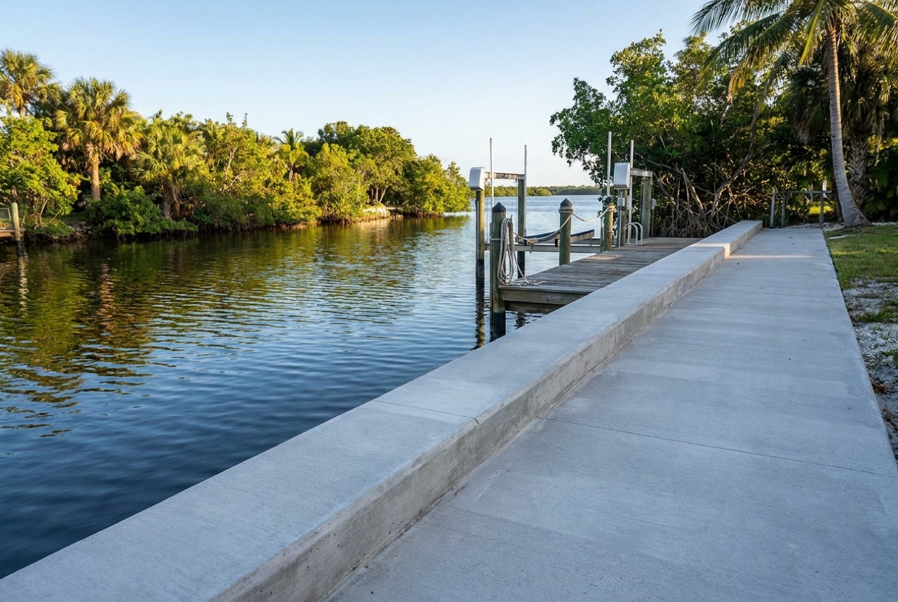 Seawalls in Bonita Springs, FL — Florida Lifts & Docks