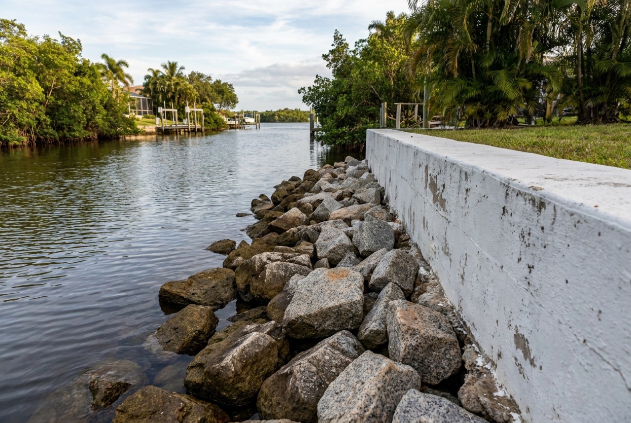 Seawalls in Bonita Springs, FL — Florida Lifts & Docks