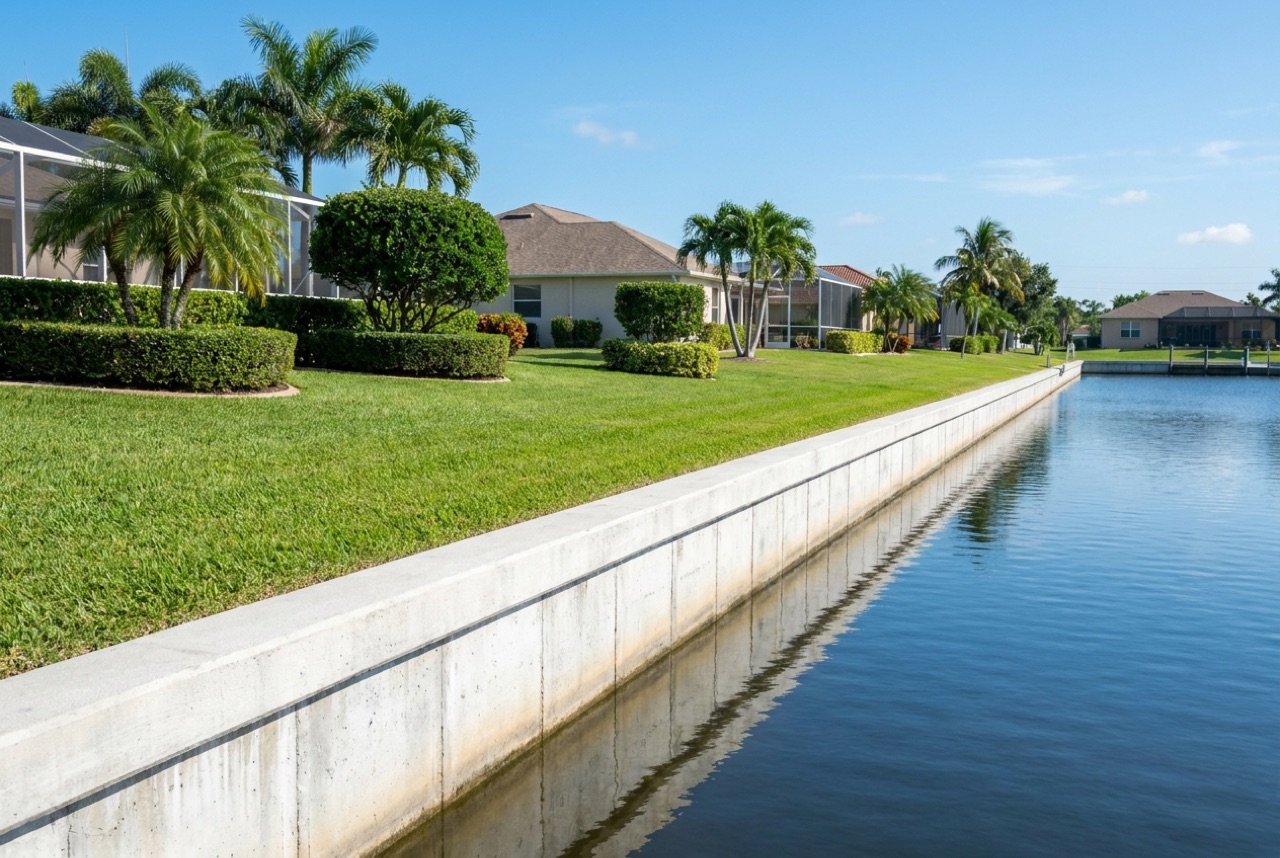 Seawalls in Cape Coral, FL — Florida Lifts & Docks