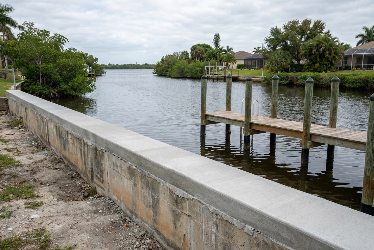 Seawalls in Fort Myers, FL — Florida Lifts & Docks