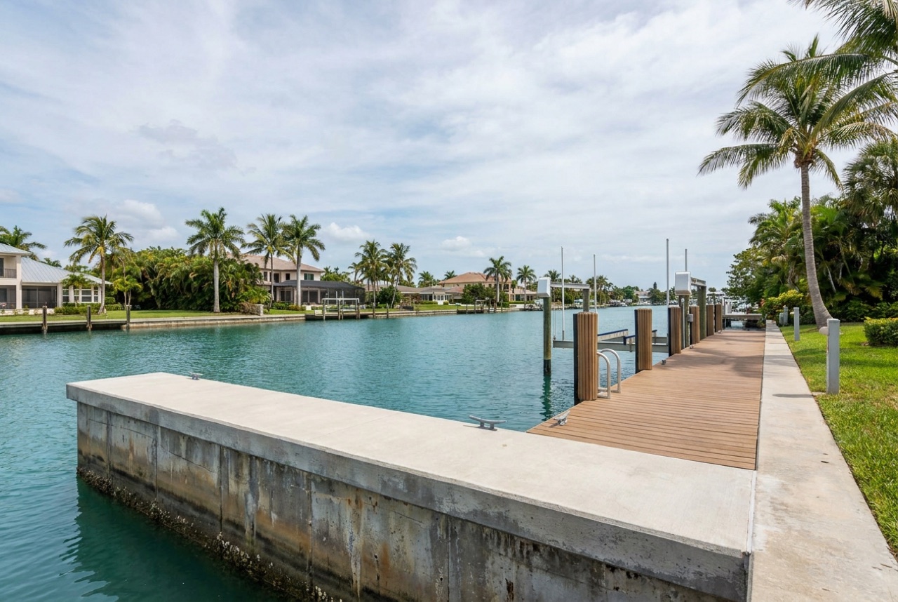 Seawalls in Marco Island, FL — Florida Lifts & Docks