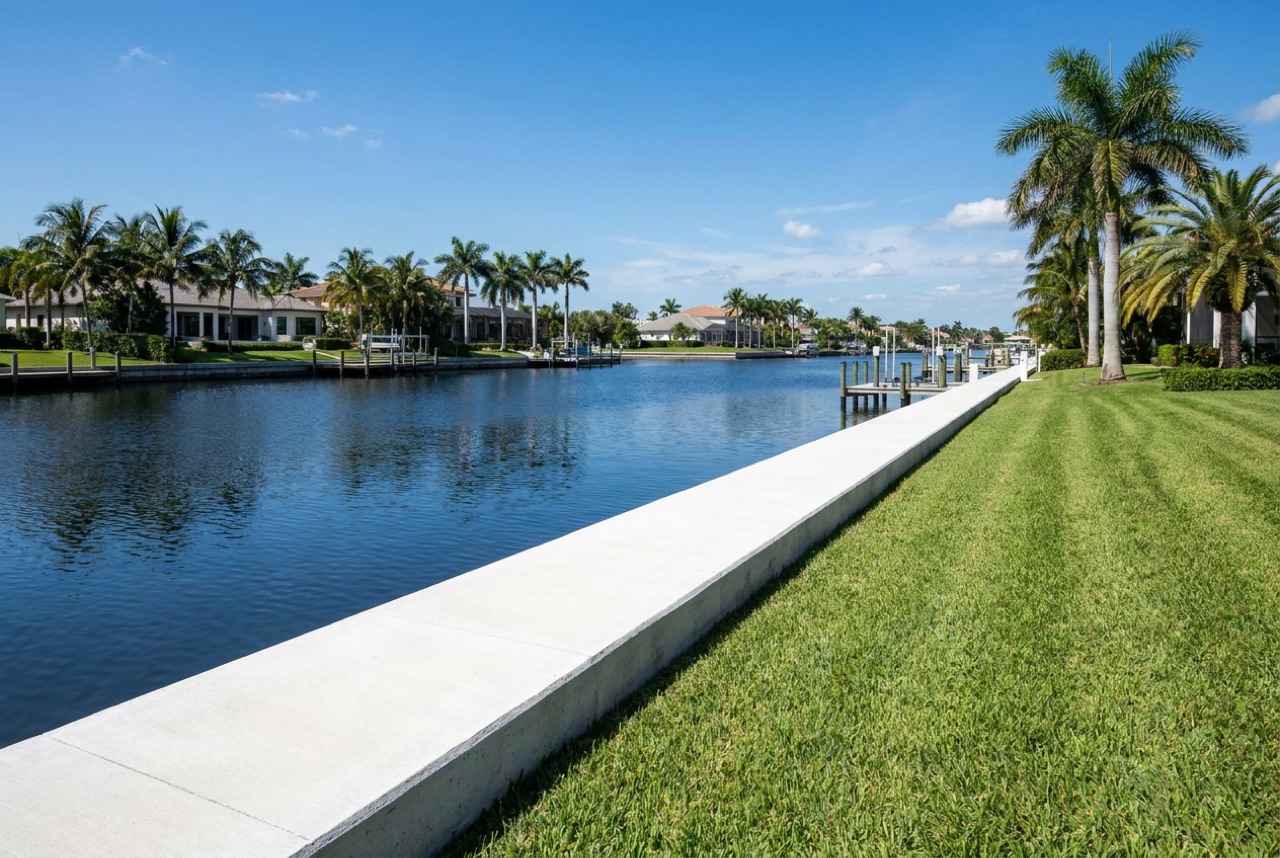 Seawalls in Marco Island, FL — Florida Lifts & Docks