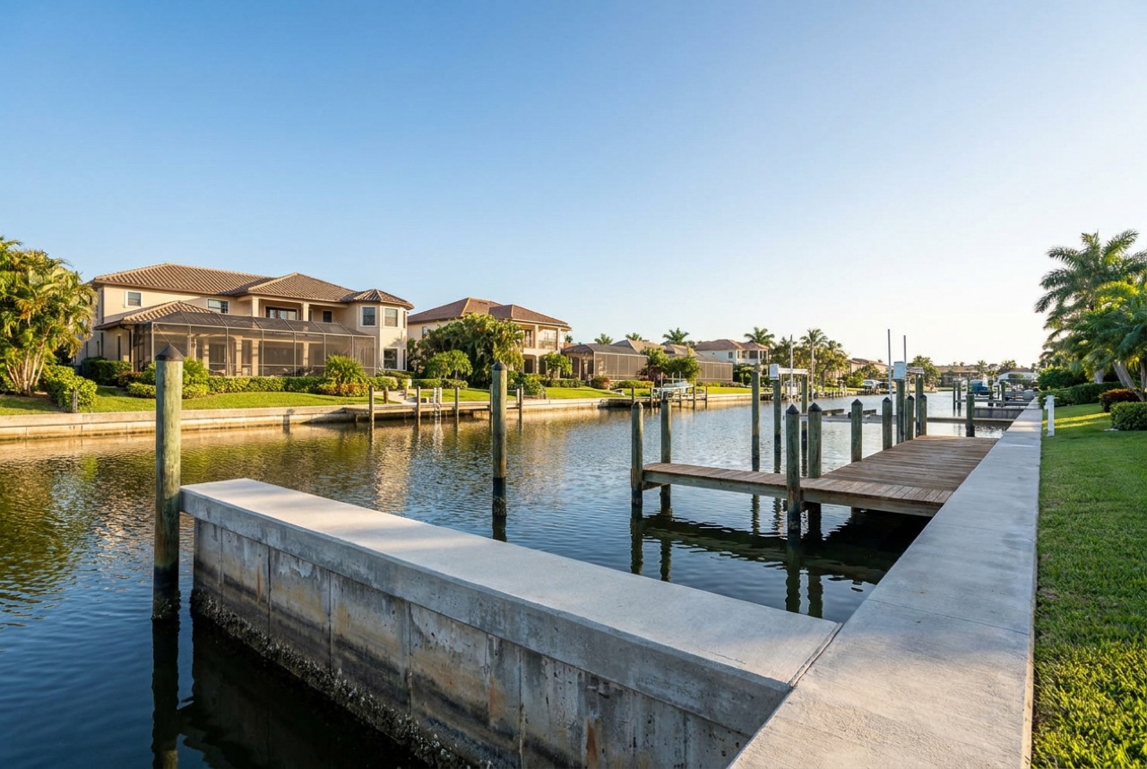 Seawalls in Naples, FL — Florida Lifts & Docks